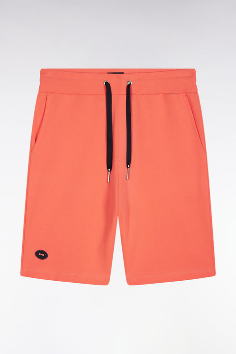 Short en molleton coton corail coupe décontractée - Image 2