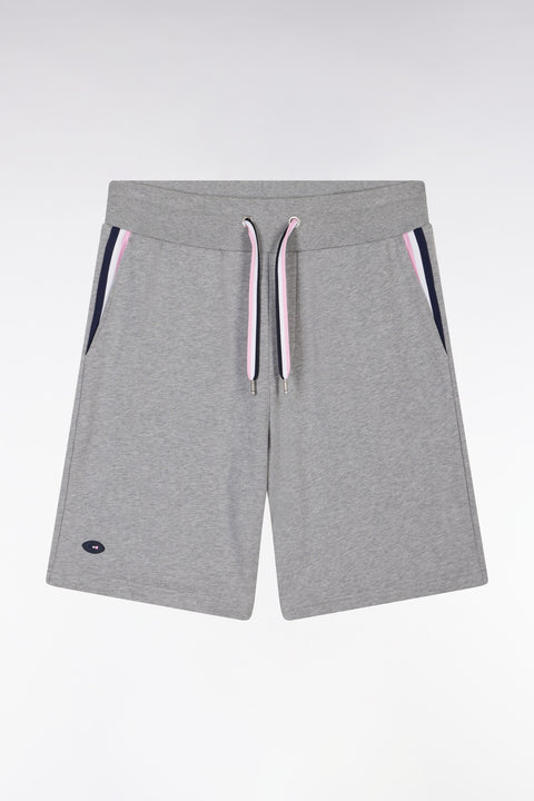 Short XV de France en molleton coton gris coupe décontractée - Image 1