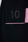 T-shirt en coton marine et rose coupe décontractée