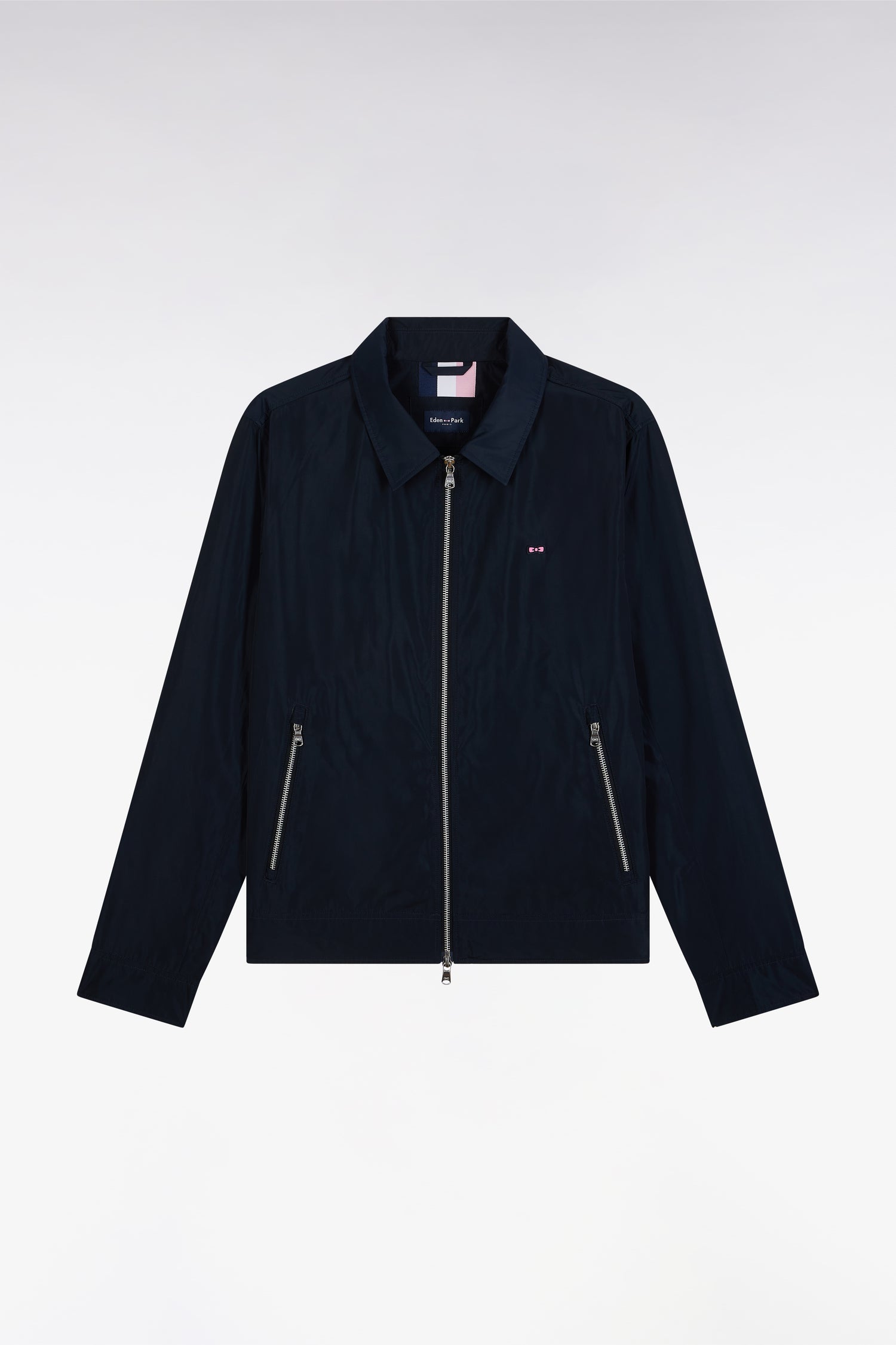 Blouson zippé bleu marine