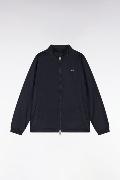 Blouson coupe-vent zippé bleu marine - Image 1