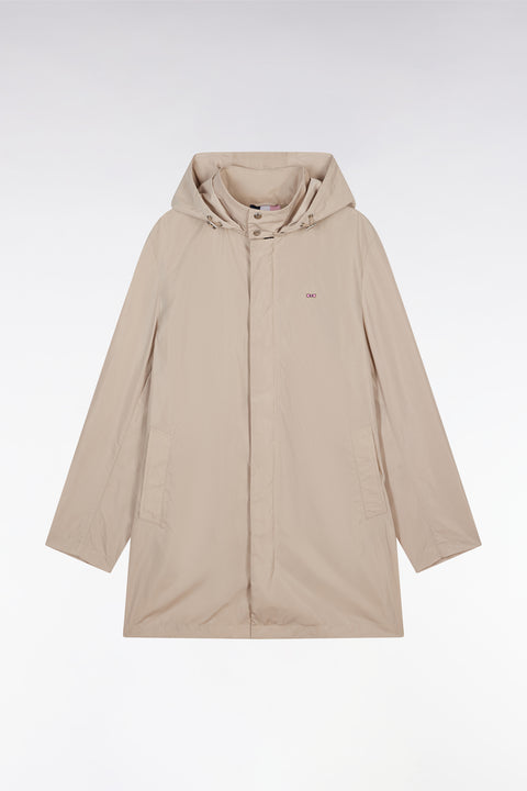 Beige hooded parka - Image 2