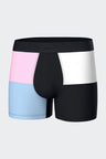 Boxer coupé-cousu en jersey de coton stretch