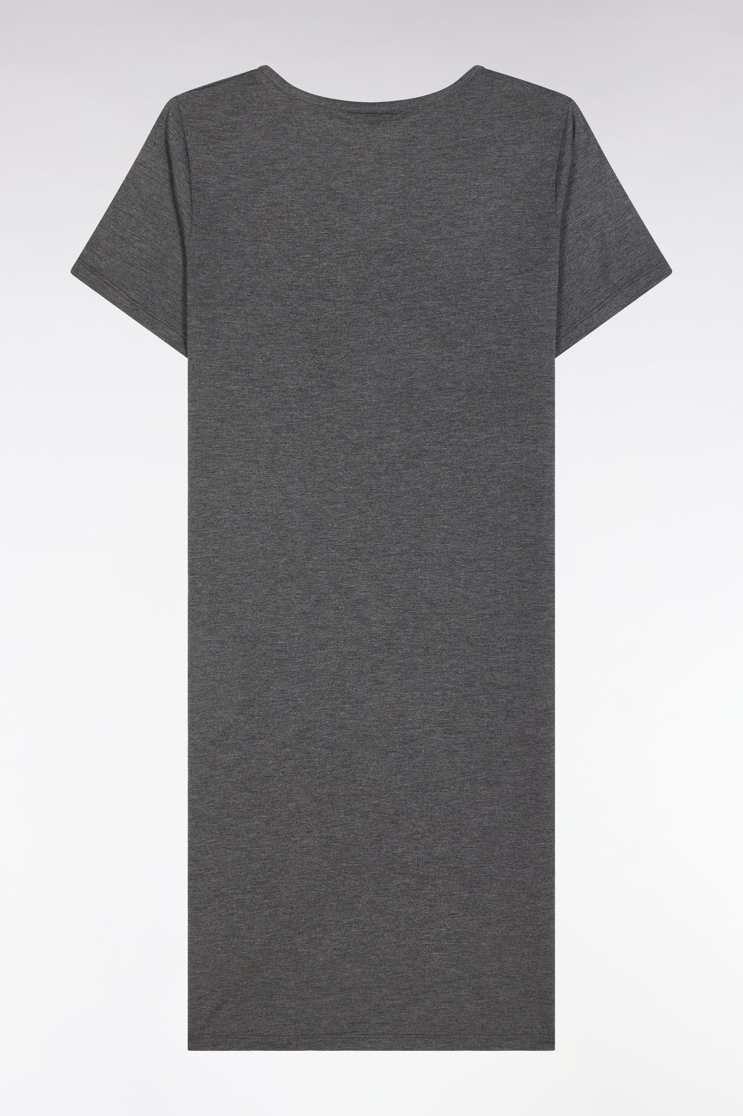 Chemise de nuit en modal stretch gris logo Eden Park