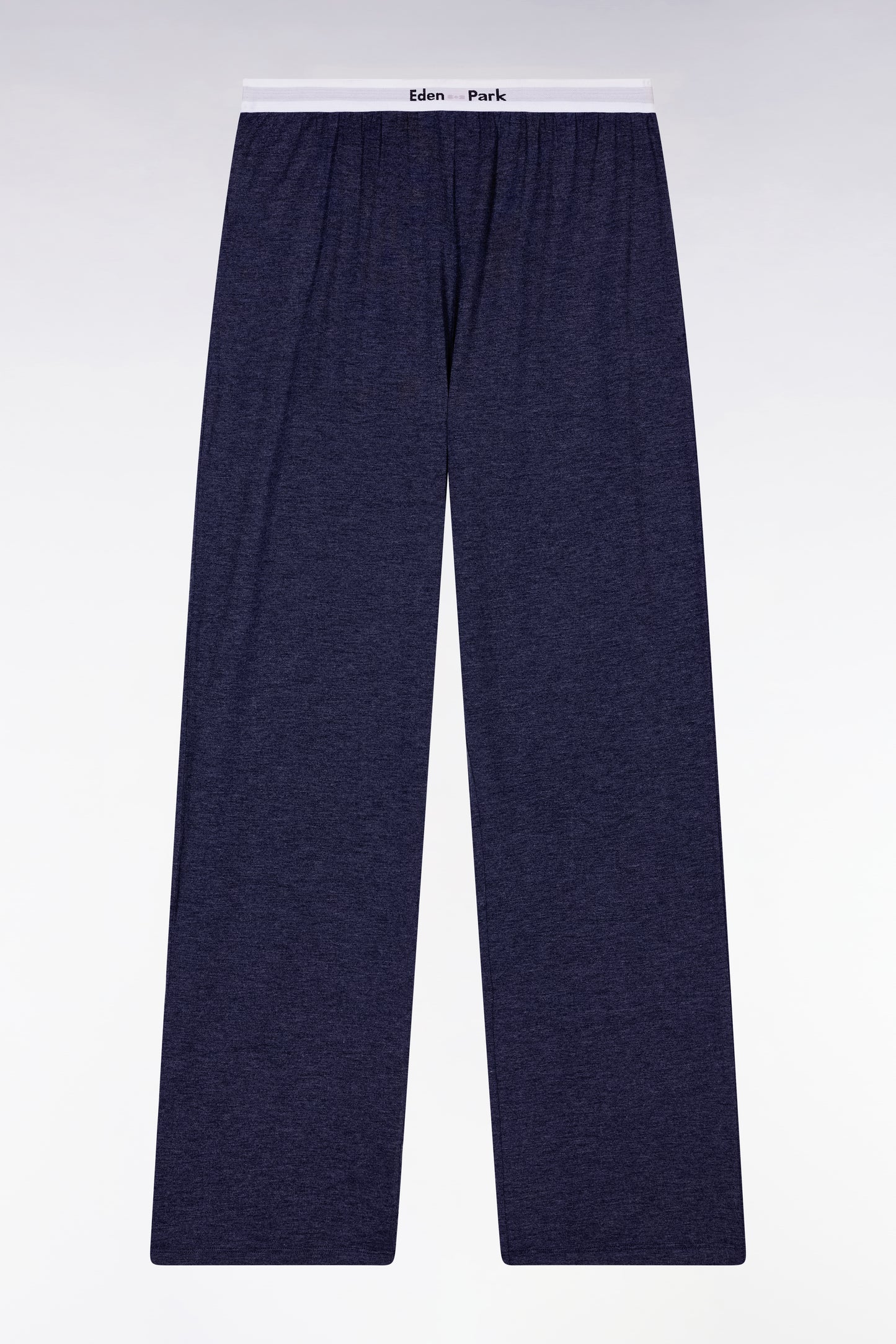Pyjama long en coton et modal marine logo Eden Park