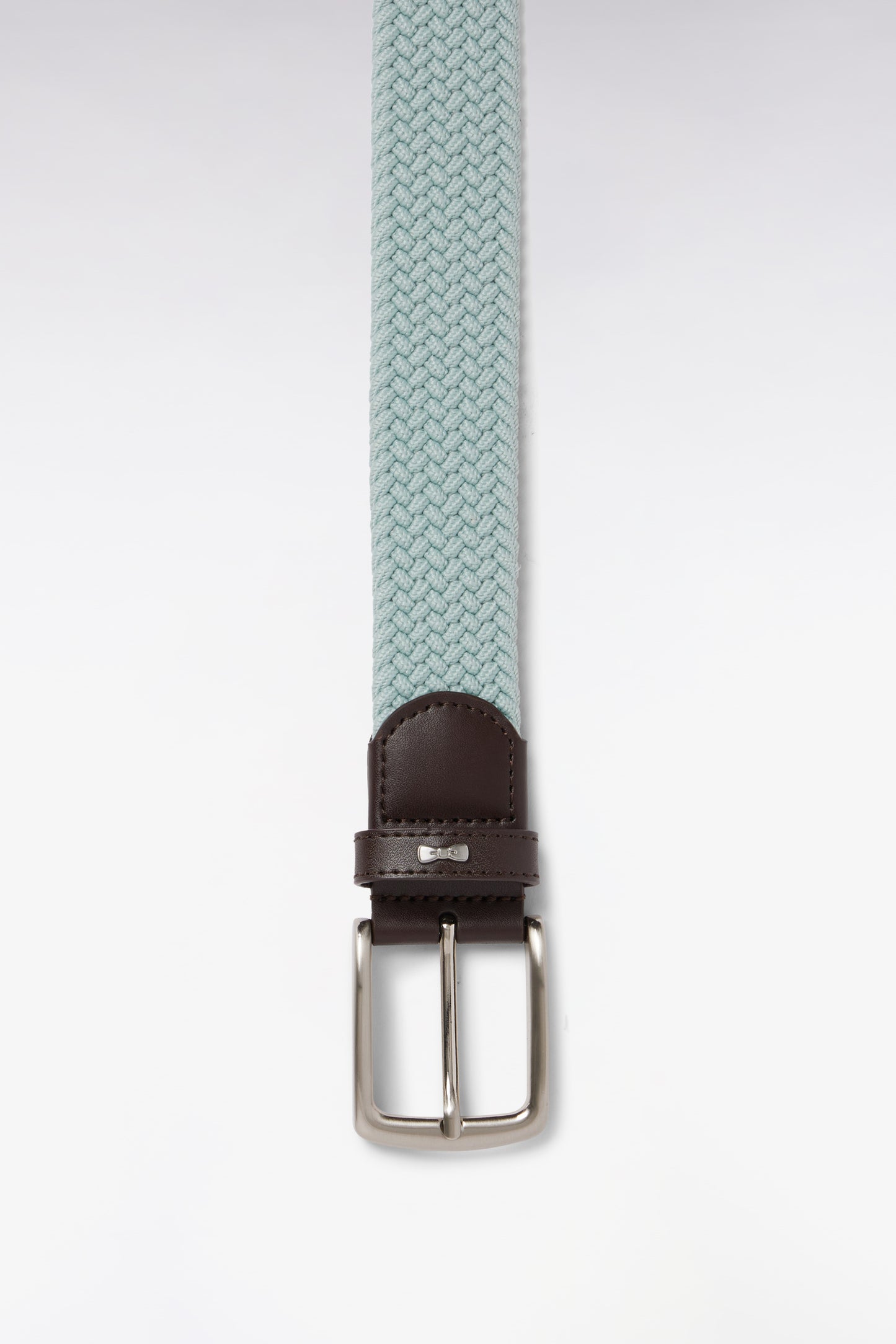 Ceinture textile élastiquée vert d'eau