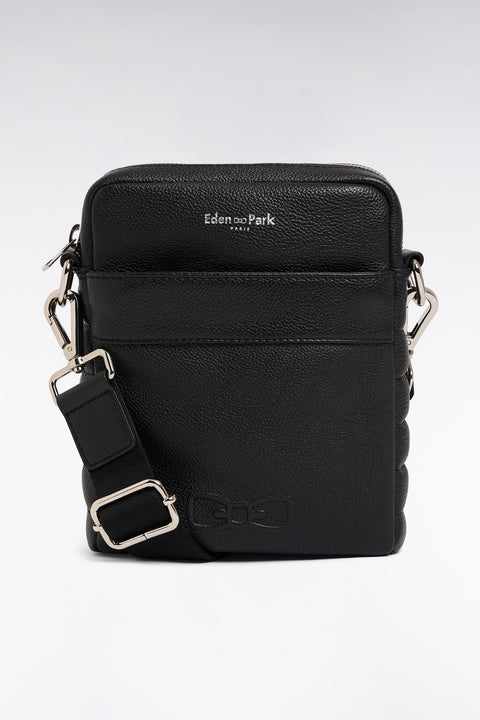 Sacoche en cuir de vachette grainé noir - Image 1