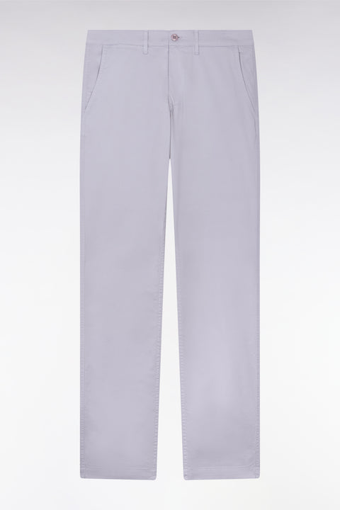 Pantalon chino regular en coton stretch gris - Image 2