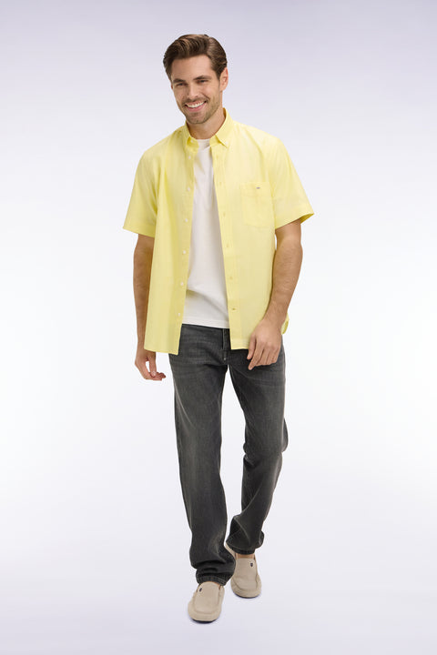 Jean en denim stretch gris foncé coupe regular - Image 1