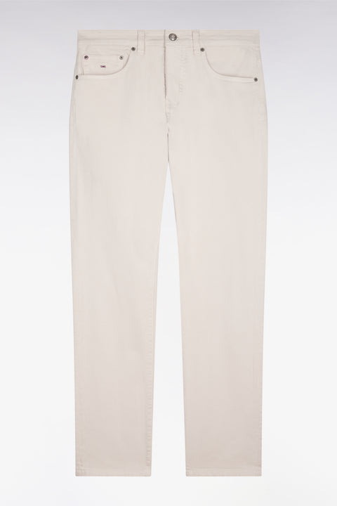 Jean en denim stretch écru coupe regular - Image 2