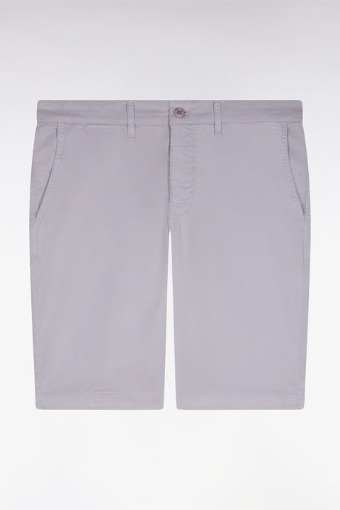 Bermuda chino en gabardine stretch gris - Image 2