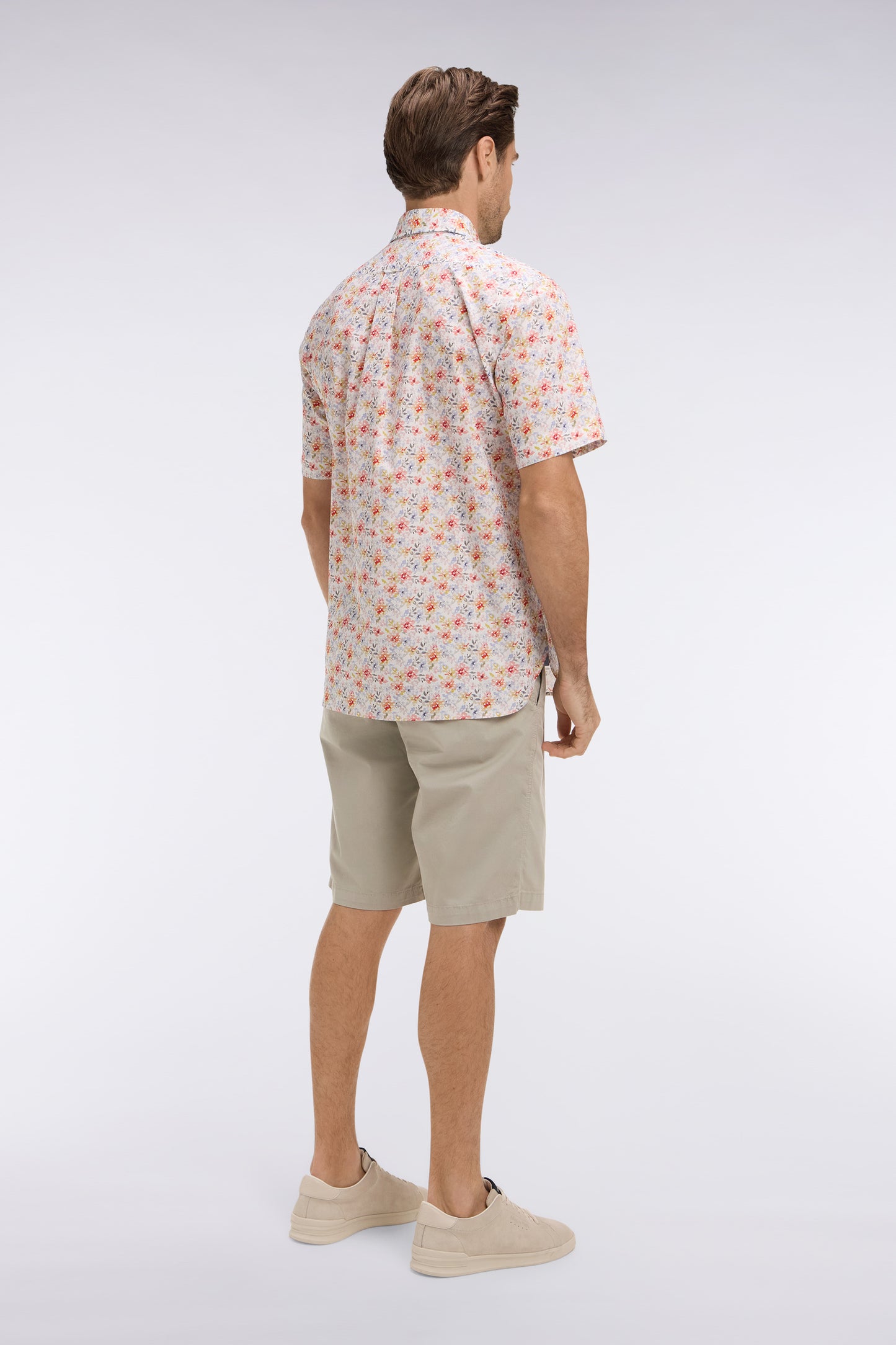 Bermuda cargo en coton kaki