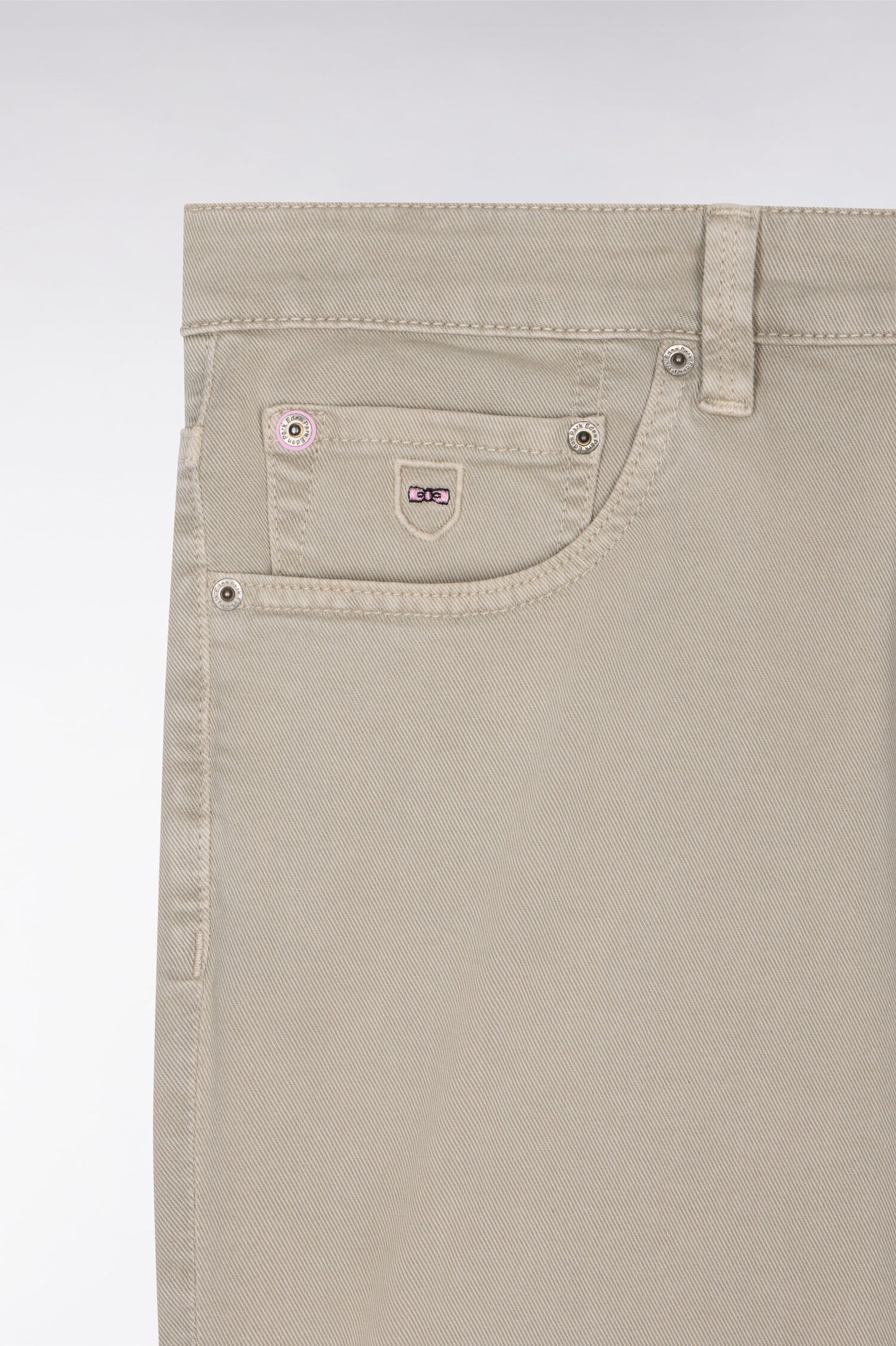 Bermuda en denim stretch kaki