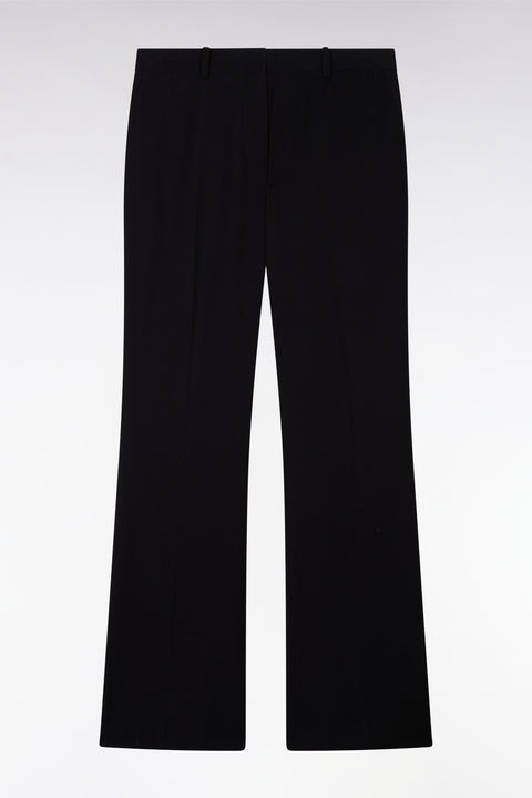 Pantalon flare fluide noir - Image 2