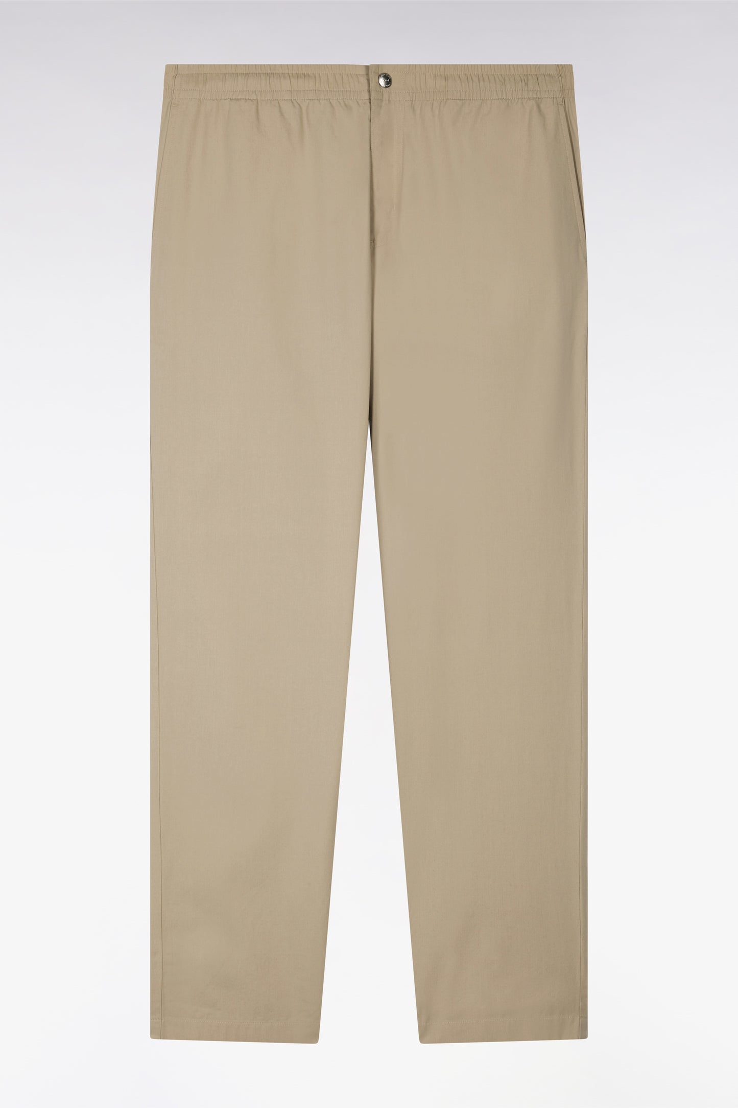 Beige cotton canvas pants