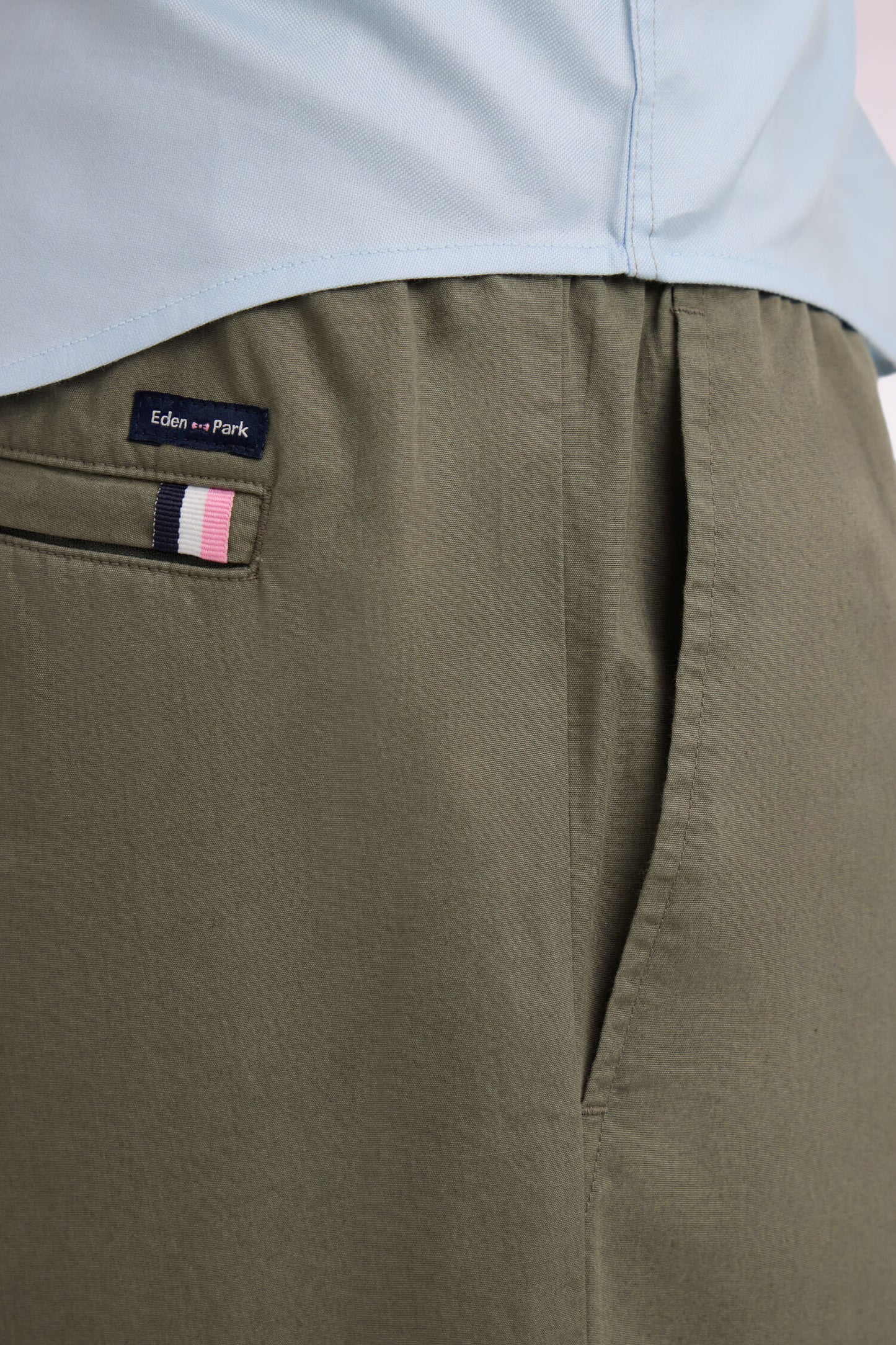 Khaki cotton canvas pants