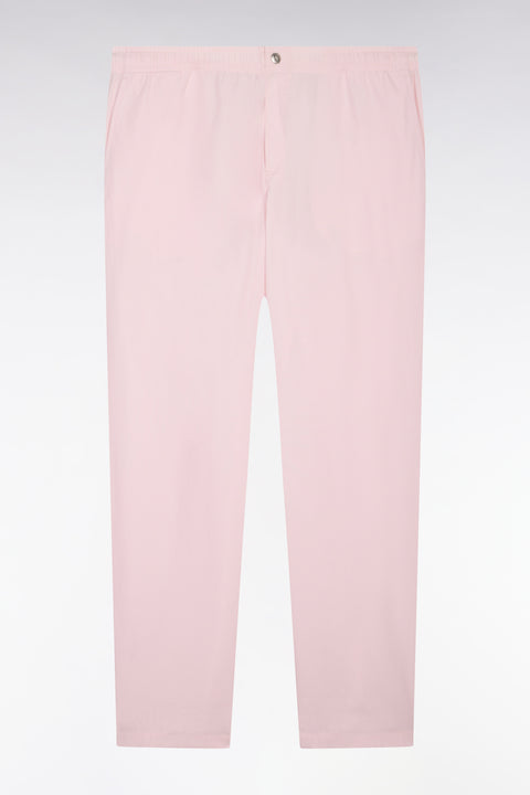 Pantalon en toile de coton rose - Image 2