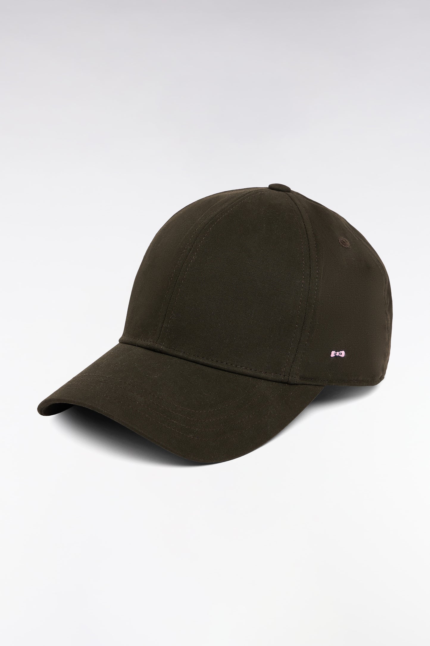 Casquette en twill de coton stretch kaki