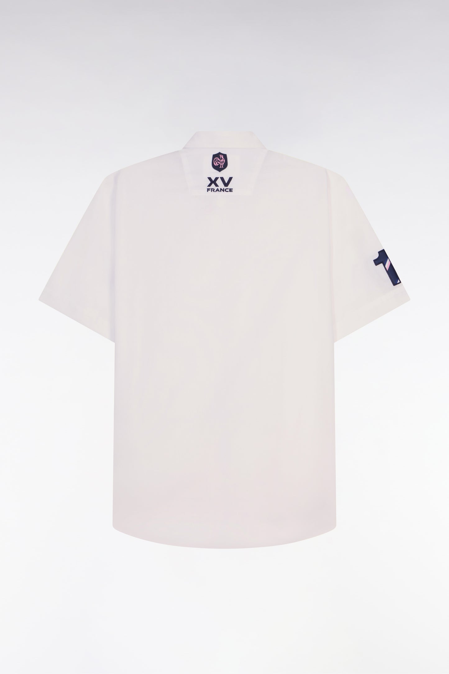 Chemise à manches courtes en coton blanc XV de France