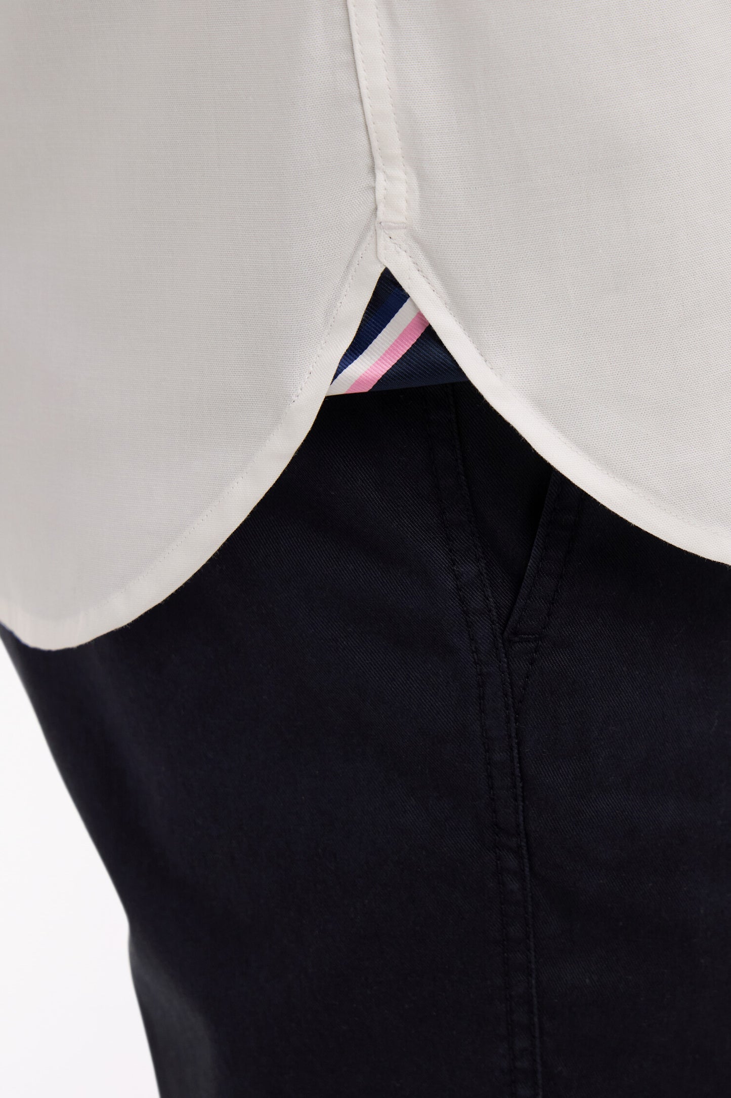 Chemise à manches courtes en coton blanc XV de France