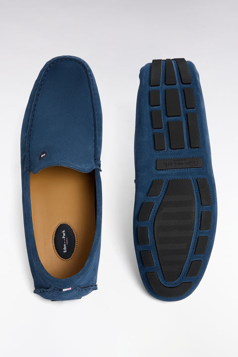Mocassins en cuir suédé bleu - Image 2