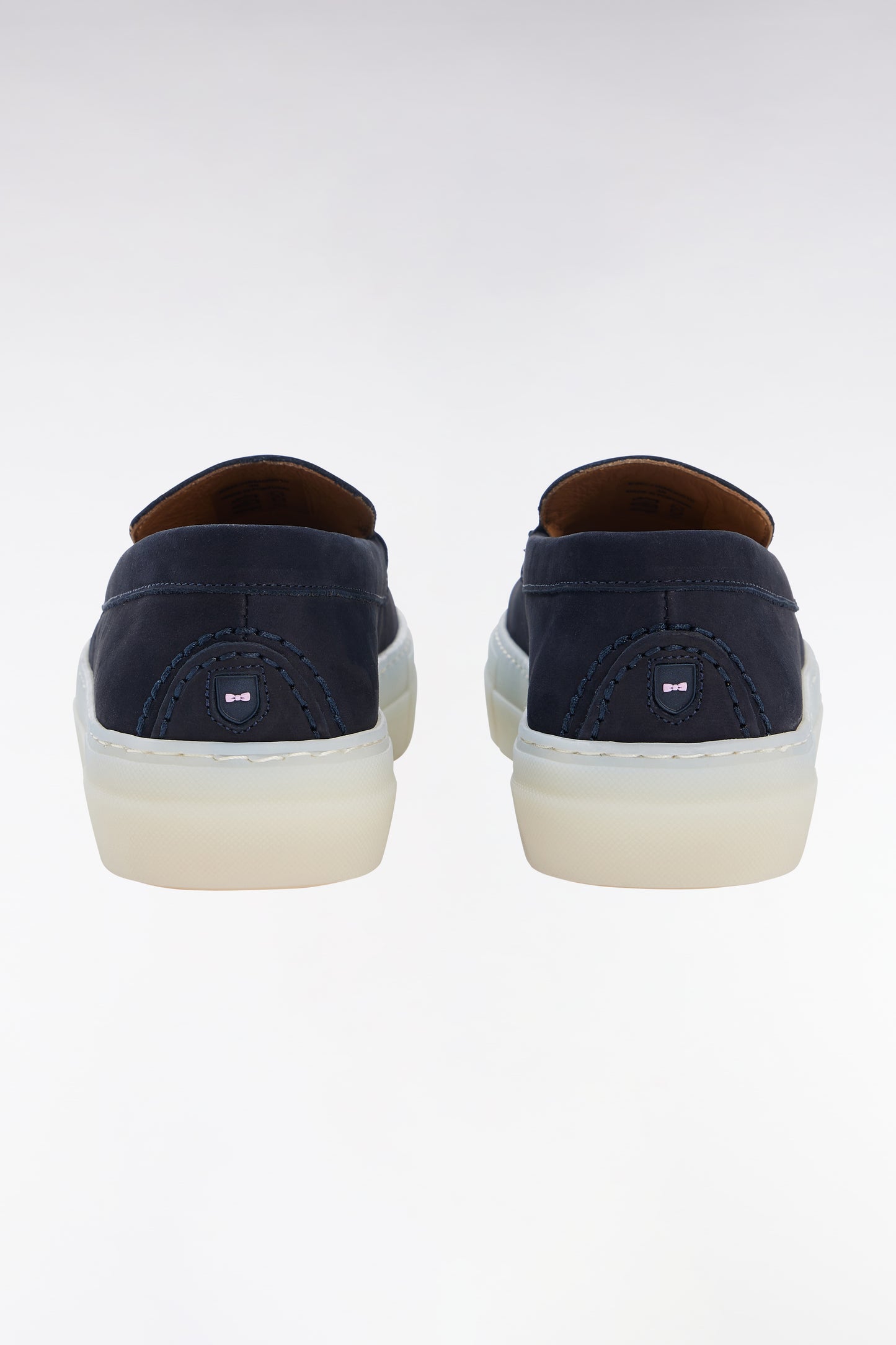 Baskets slip-on en nubuck marine