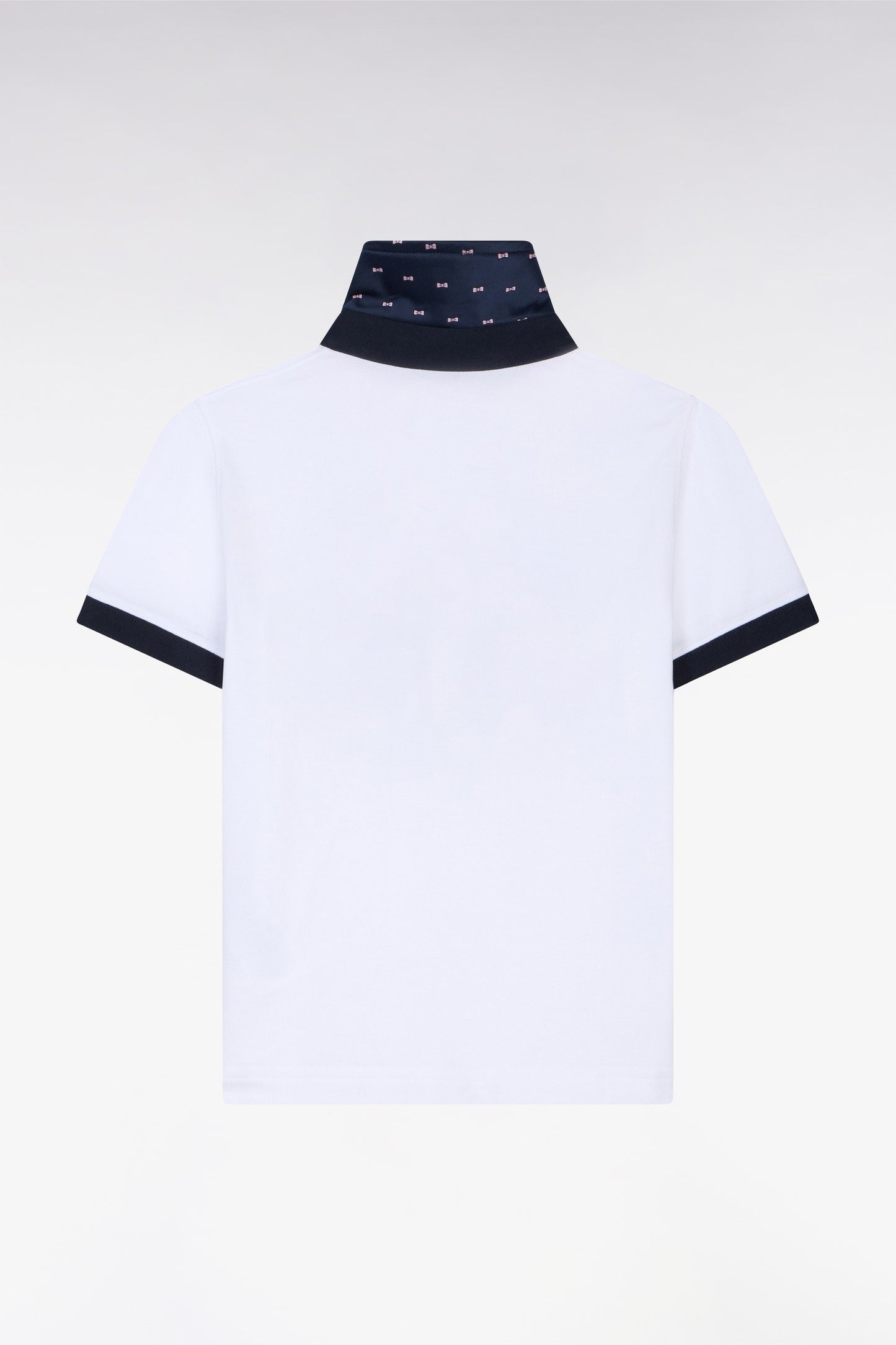 Maillot à manches courtes en coton Pima blanc