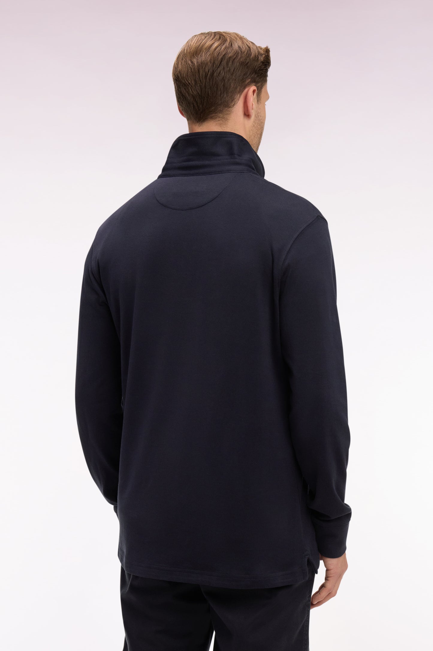 Maillot à manches longues en coton Pima marine