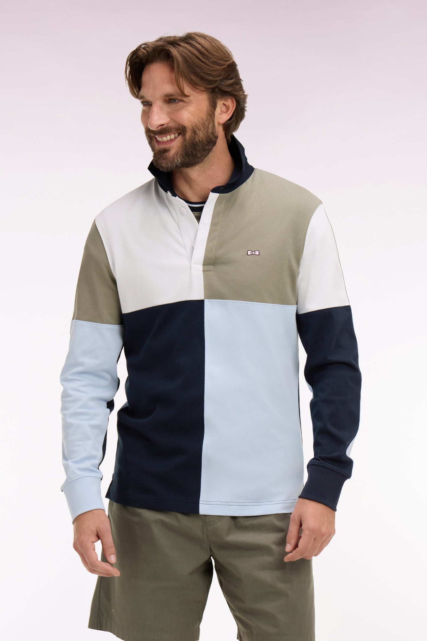 Maillot à manches longues en coton ciel croisé