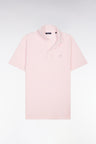 Polo à manches courtes en Oxford rose coupe regular