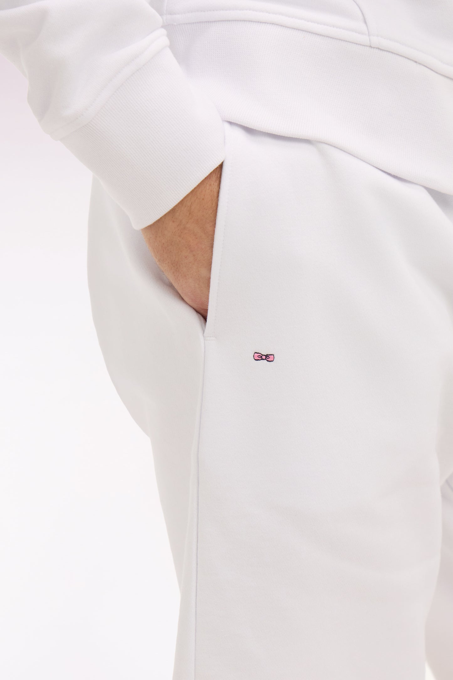 Short en molleton coton blanc