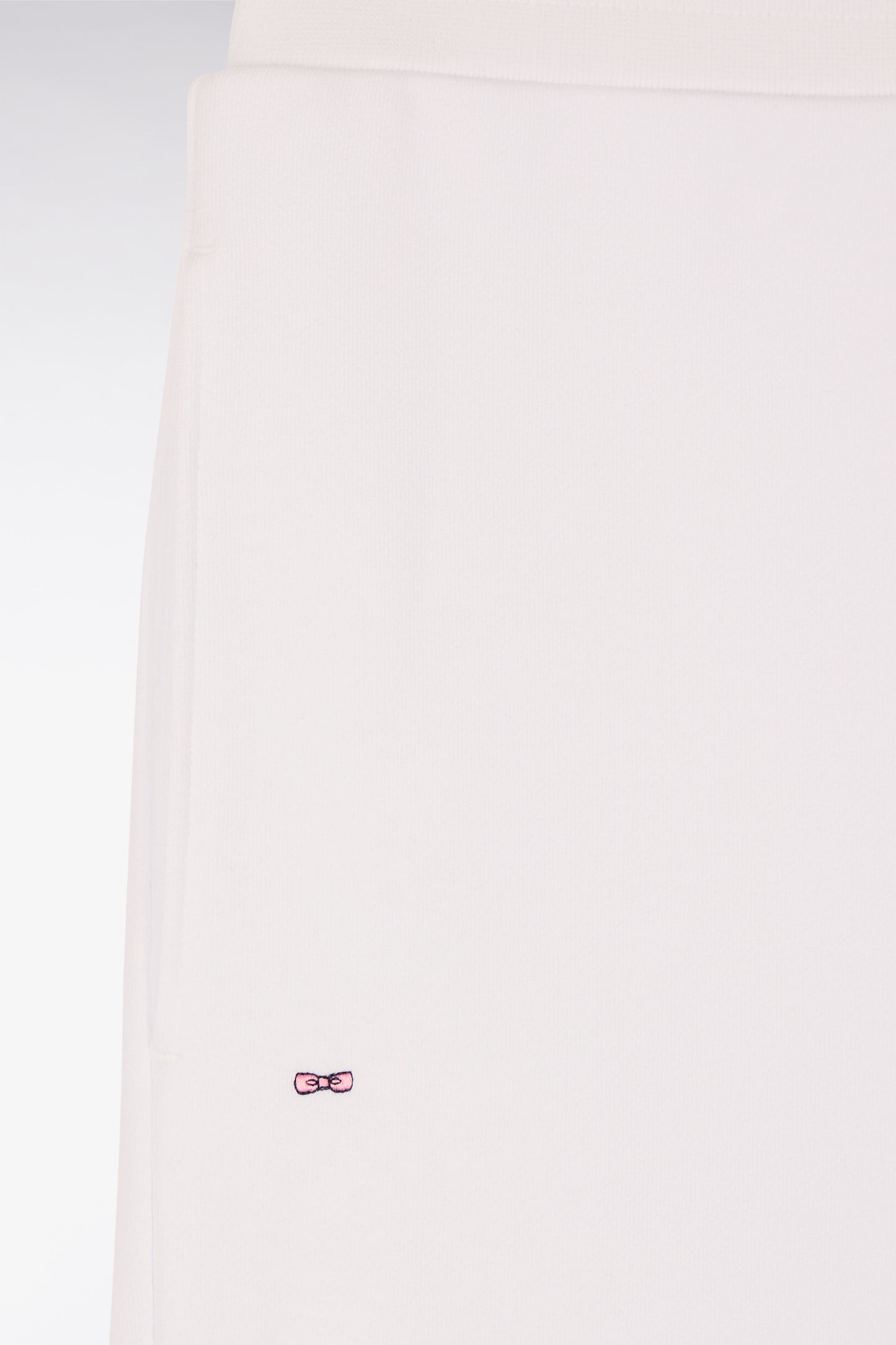 Short en molleton coton blanc