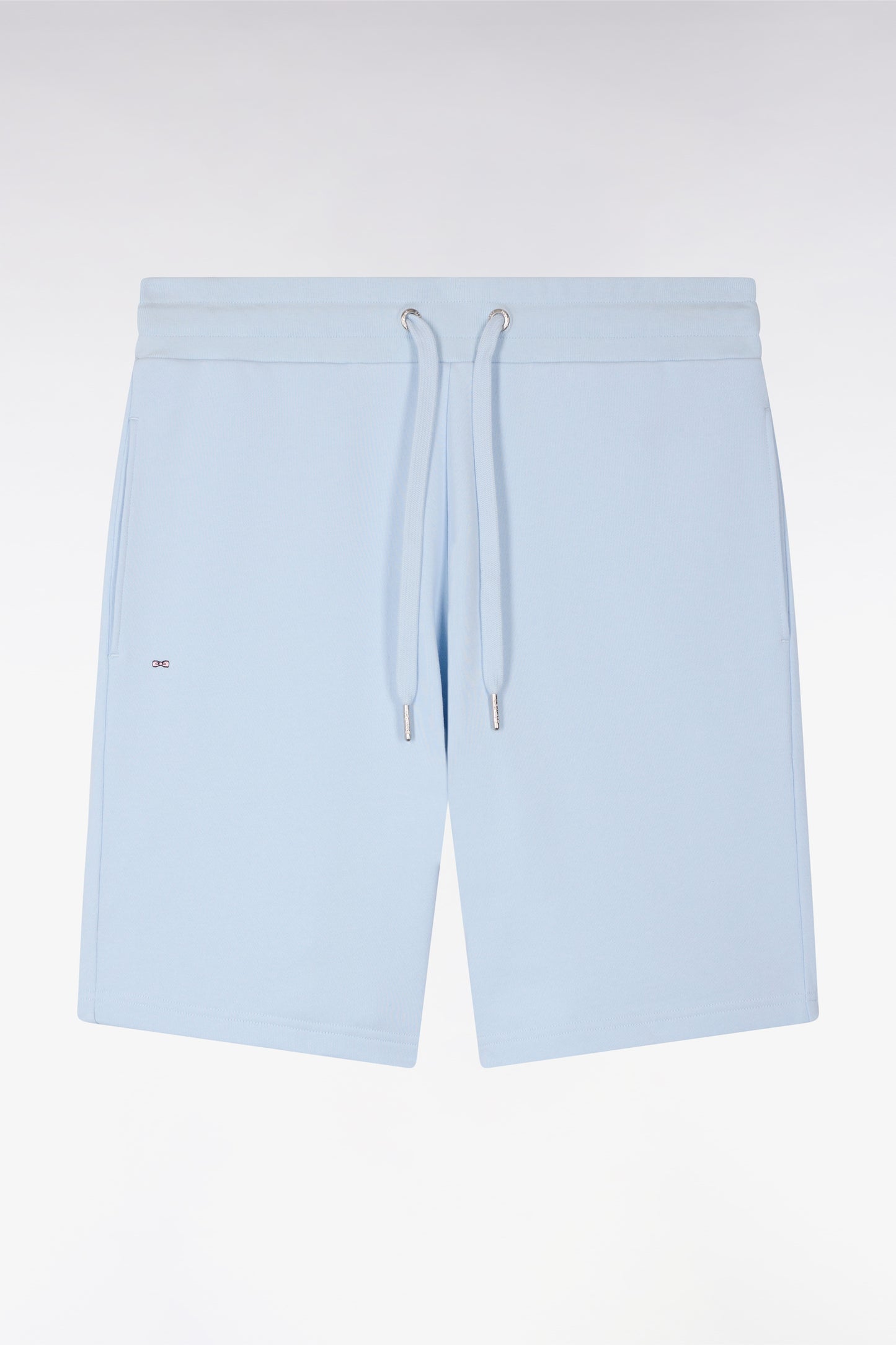 Short en molleton coton ciel