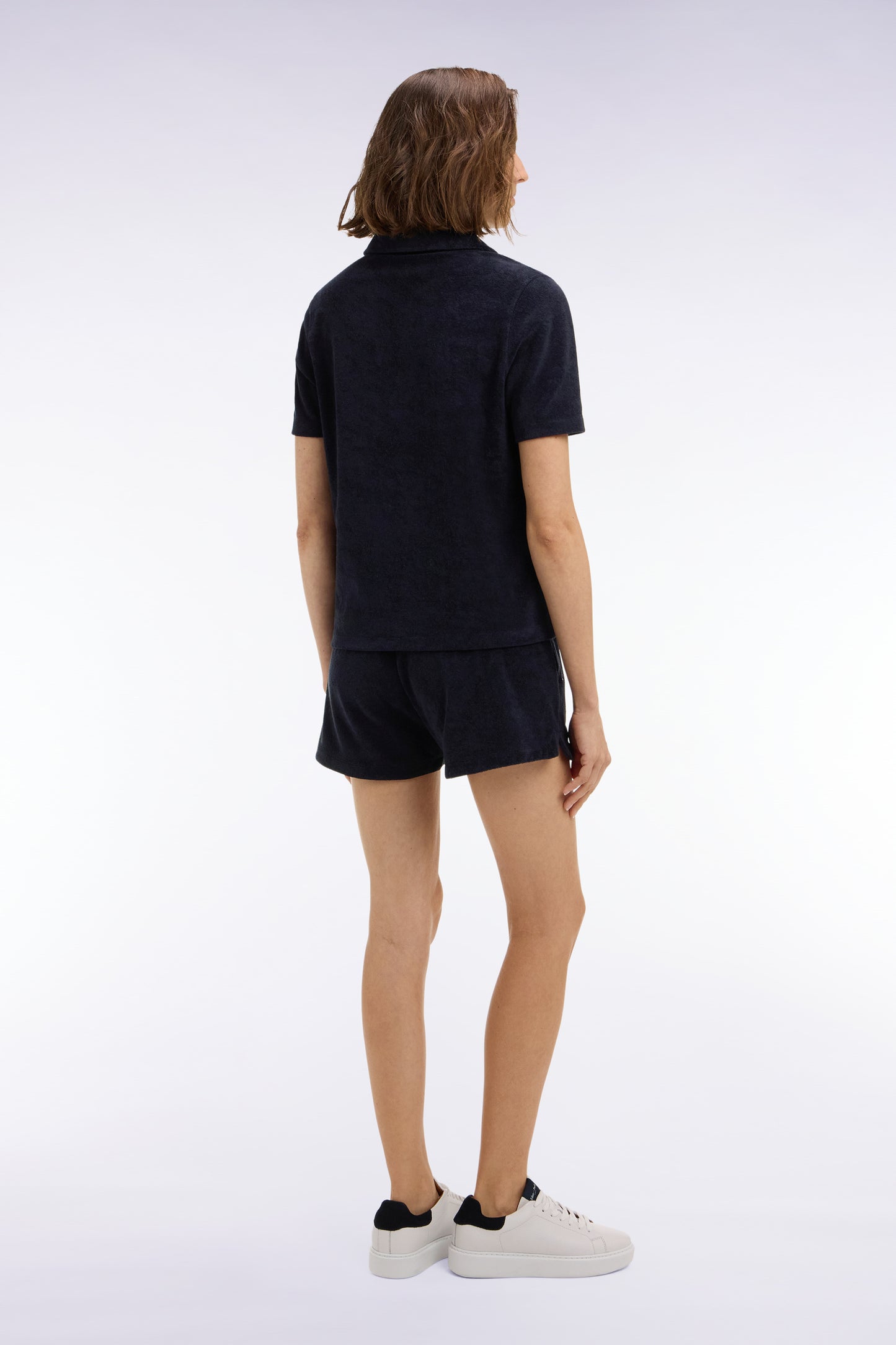 Short taille élastiqué en éponge marine coupe regular