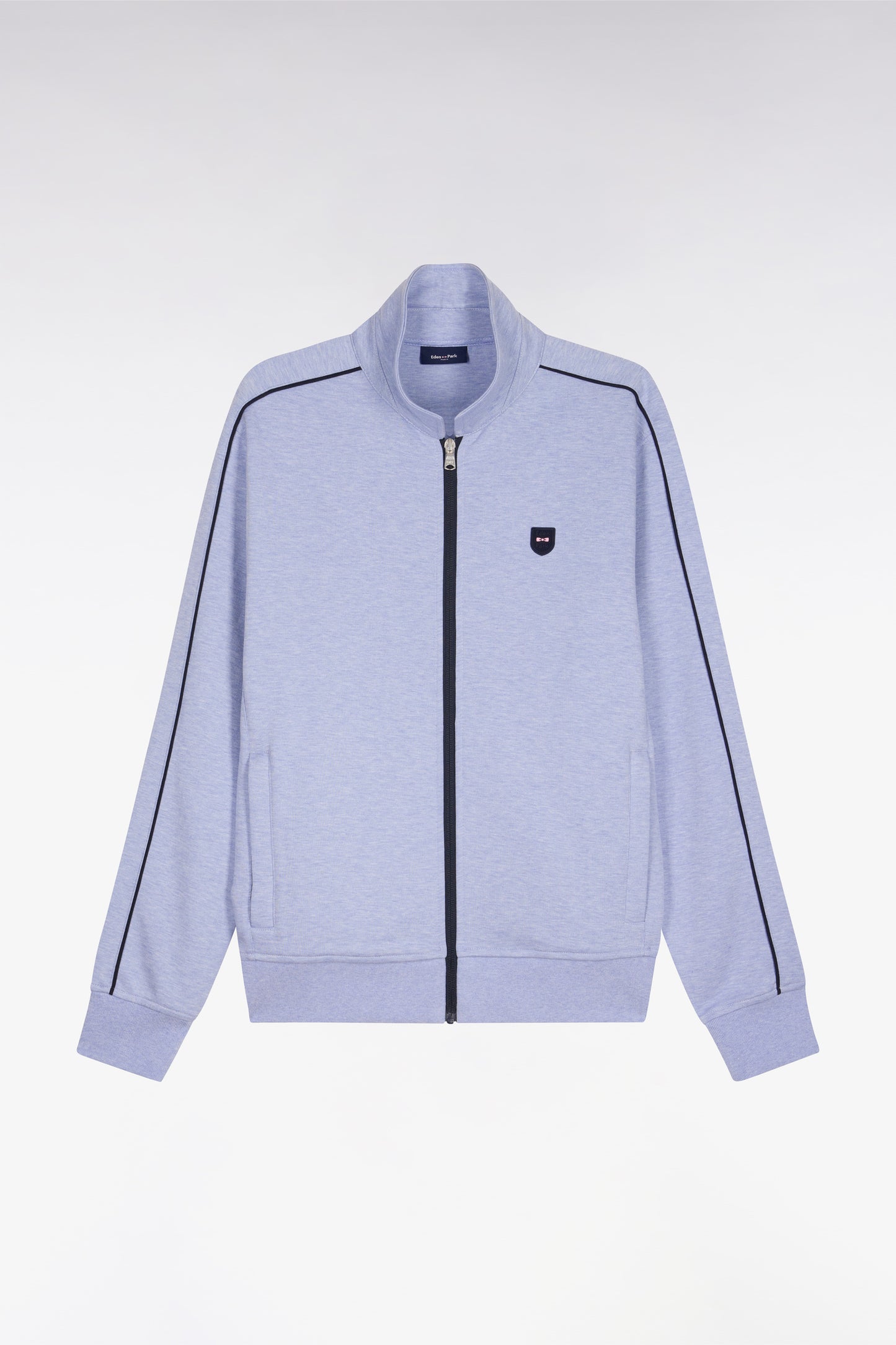 Sweatshirt blouson en molleton bleu ciel