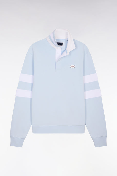 Sweatshirt col maillot en molleton ciel coupe regular - Image 2