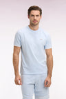T-shirt à manches courtes en coton ciel coupe regular