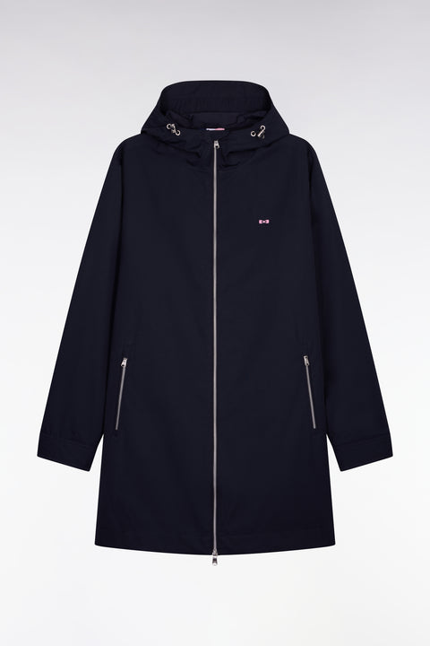 Parka à capuche en nylon marine - Image 2