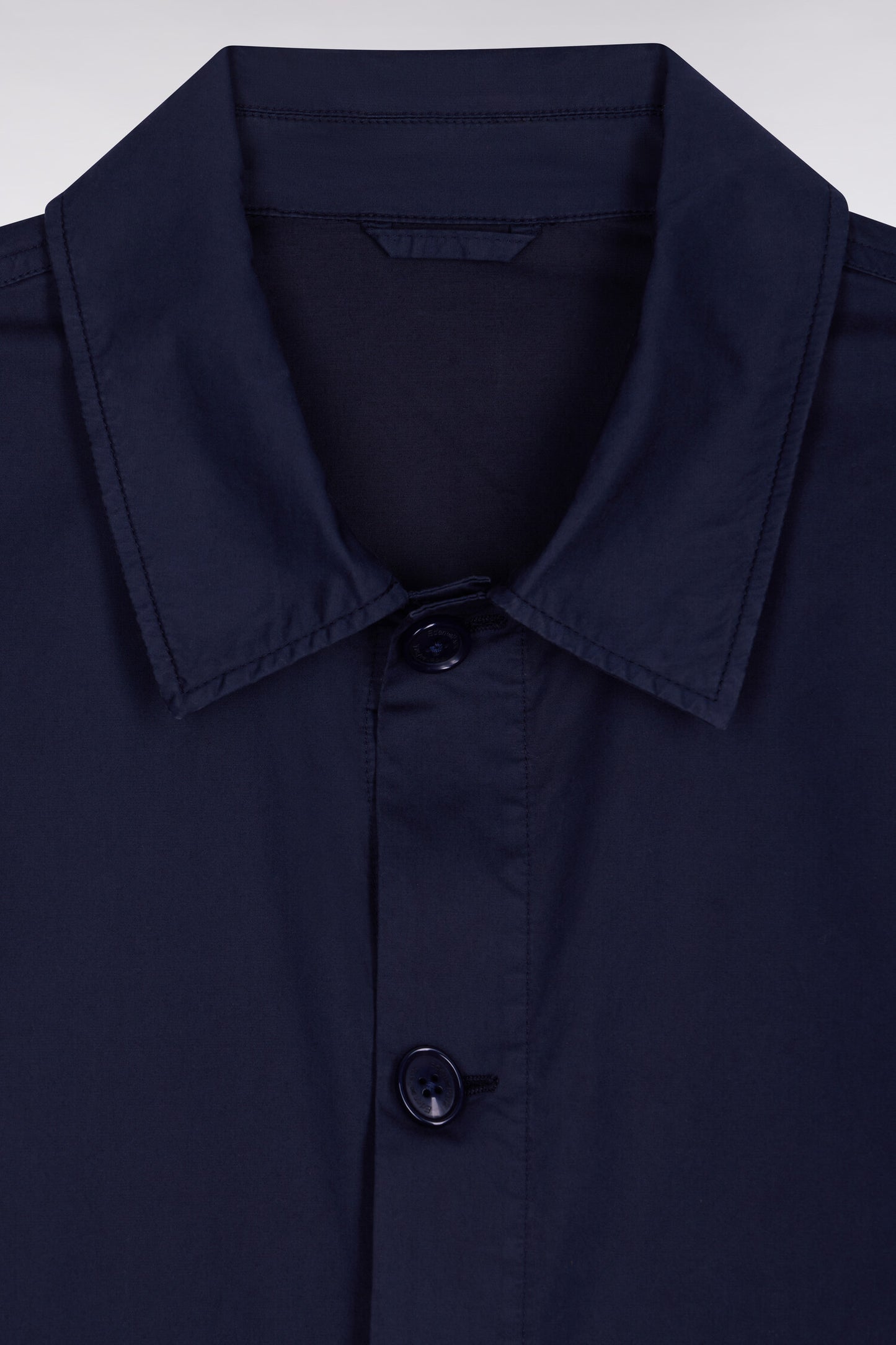 Surchemise en lyocell et coton stretch marine