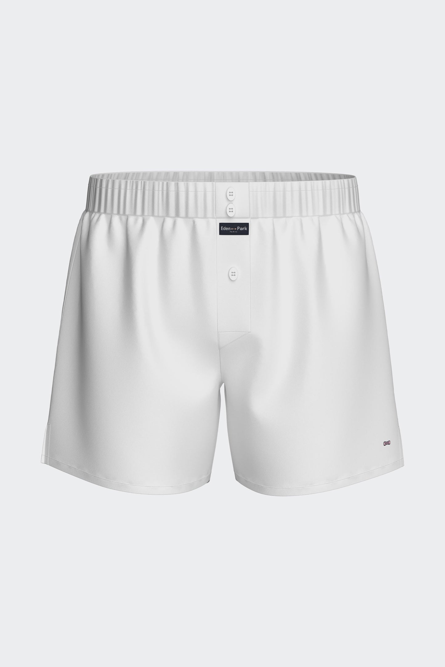 Caleçon en popeline de coton blanc