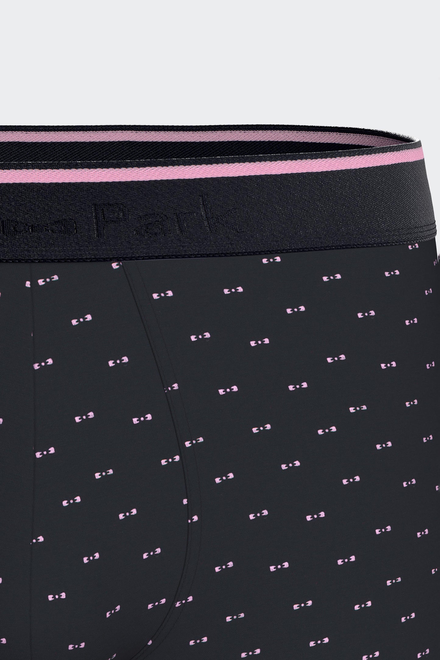 Boxer en jersey de coton stretch marine à micromotifs nœuds papillon