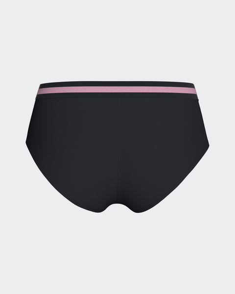 Culotte shorty en coton stretch marine - Image 3