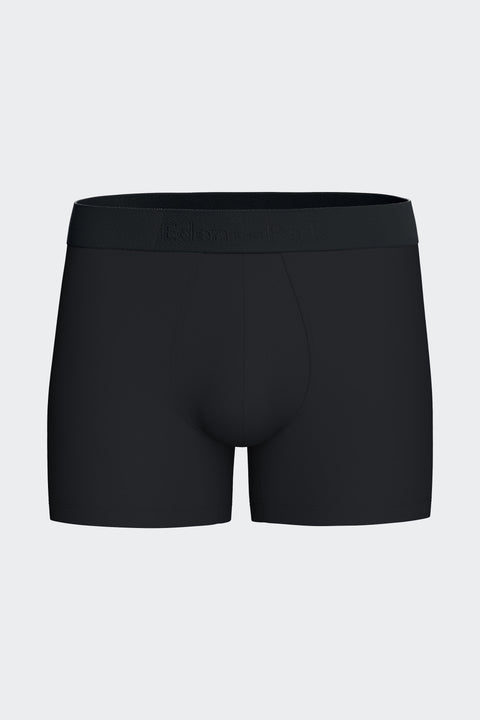 Lot de deux boxers en jersey de coton stretch marine et kaki imprimé pois - Image 2