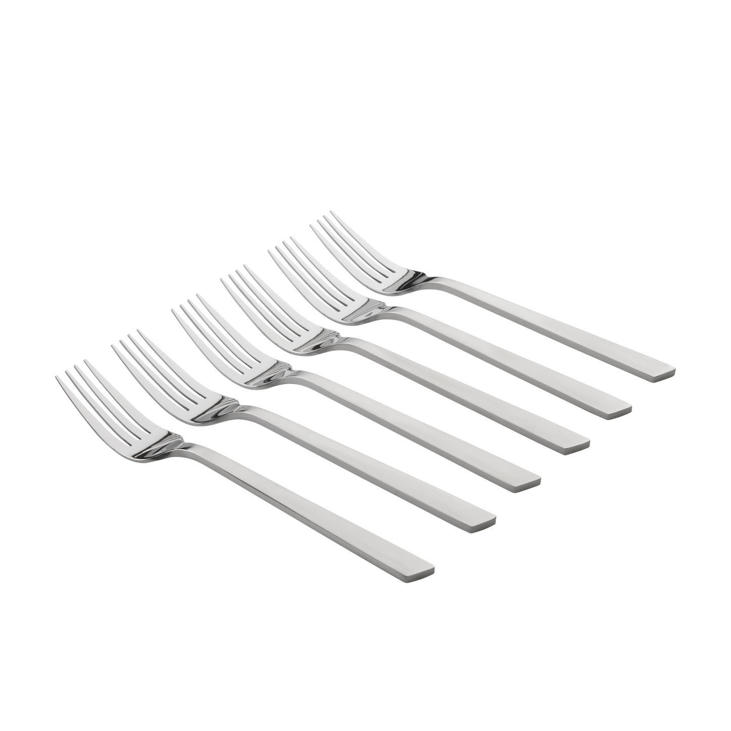 Lot de 6 fourchettes de table en inox