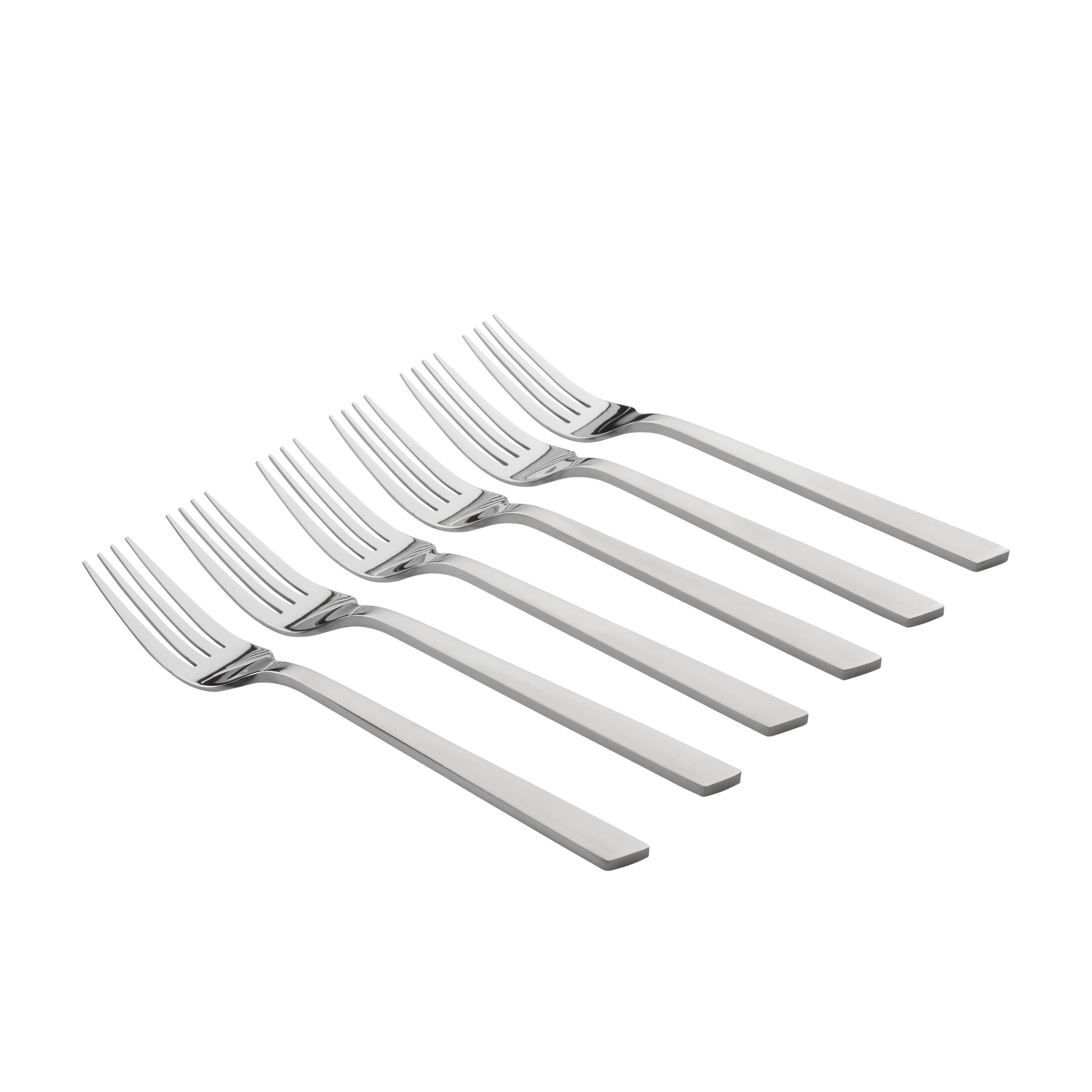 Lot de 6 fourchettes de table en inox