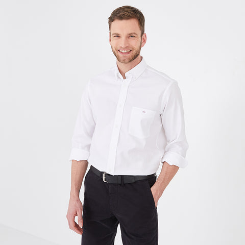 Chemise blanche en coton mélangé - Image 1