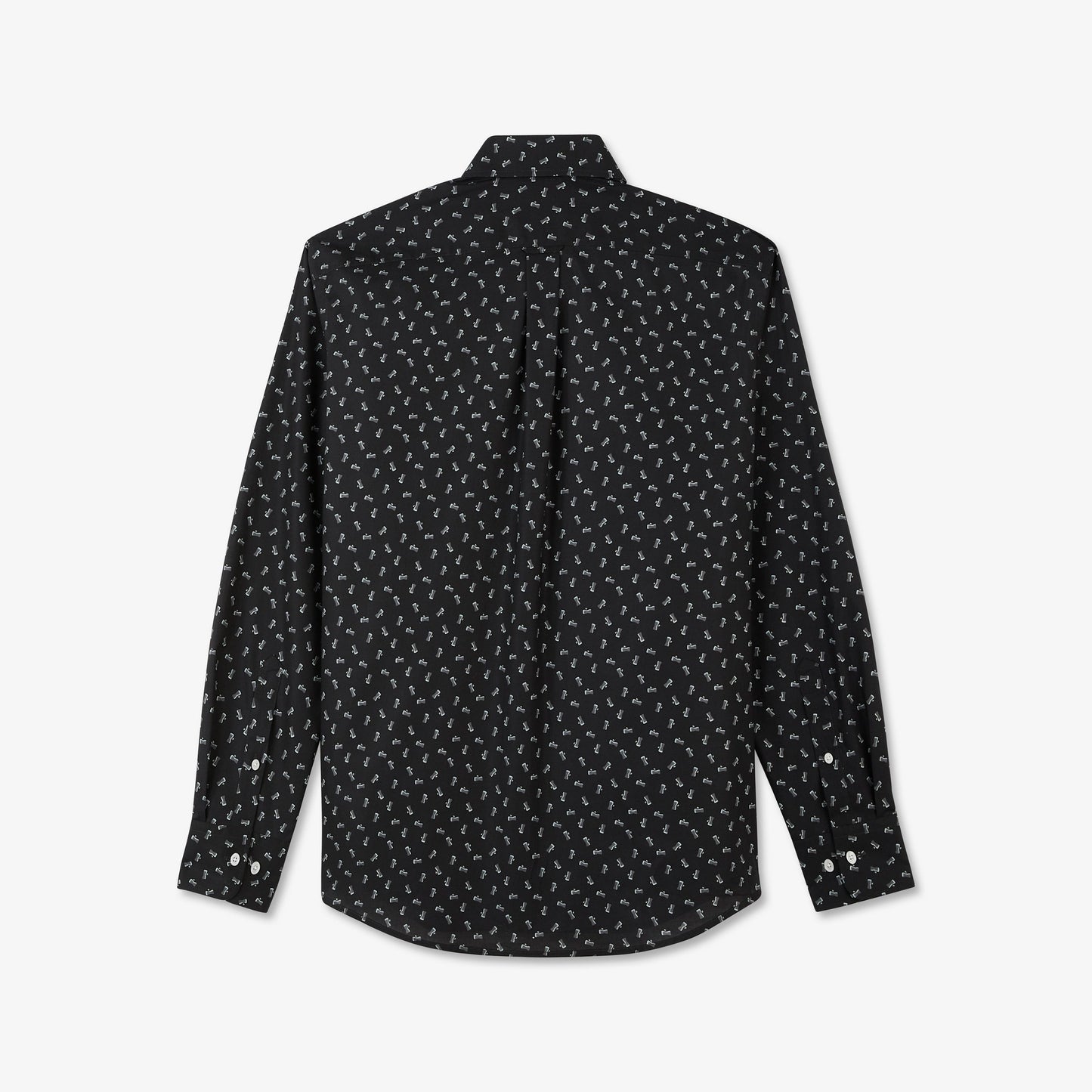 Chemise gris foncé en coton Pima imprimé exclusif