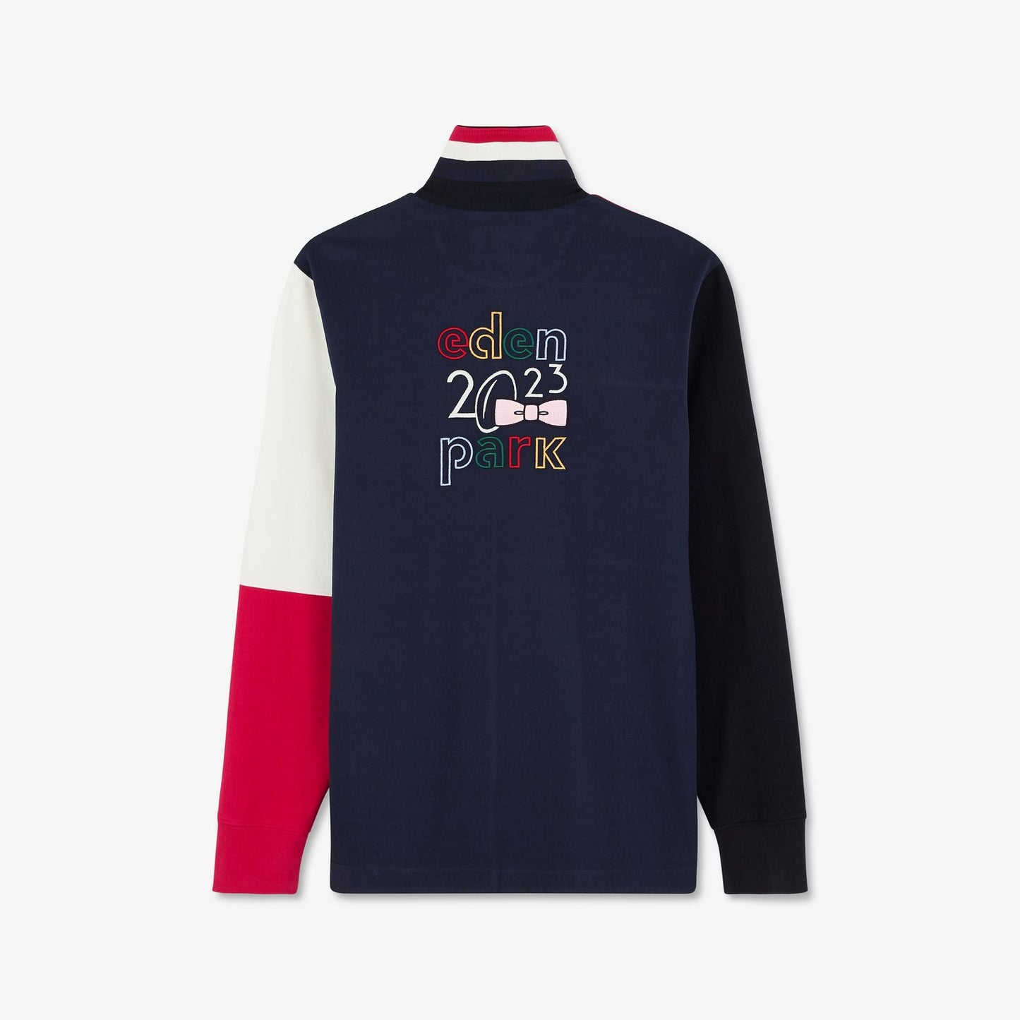 Maillot bleu foncé colorblock à broderies 2023