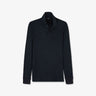 Polo bleu marine manches longues