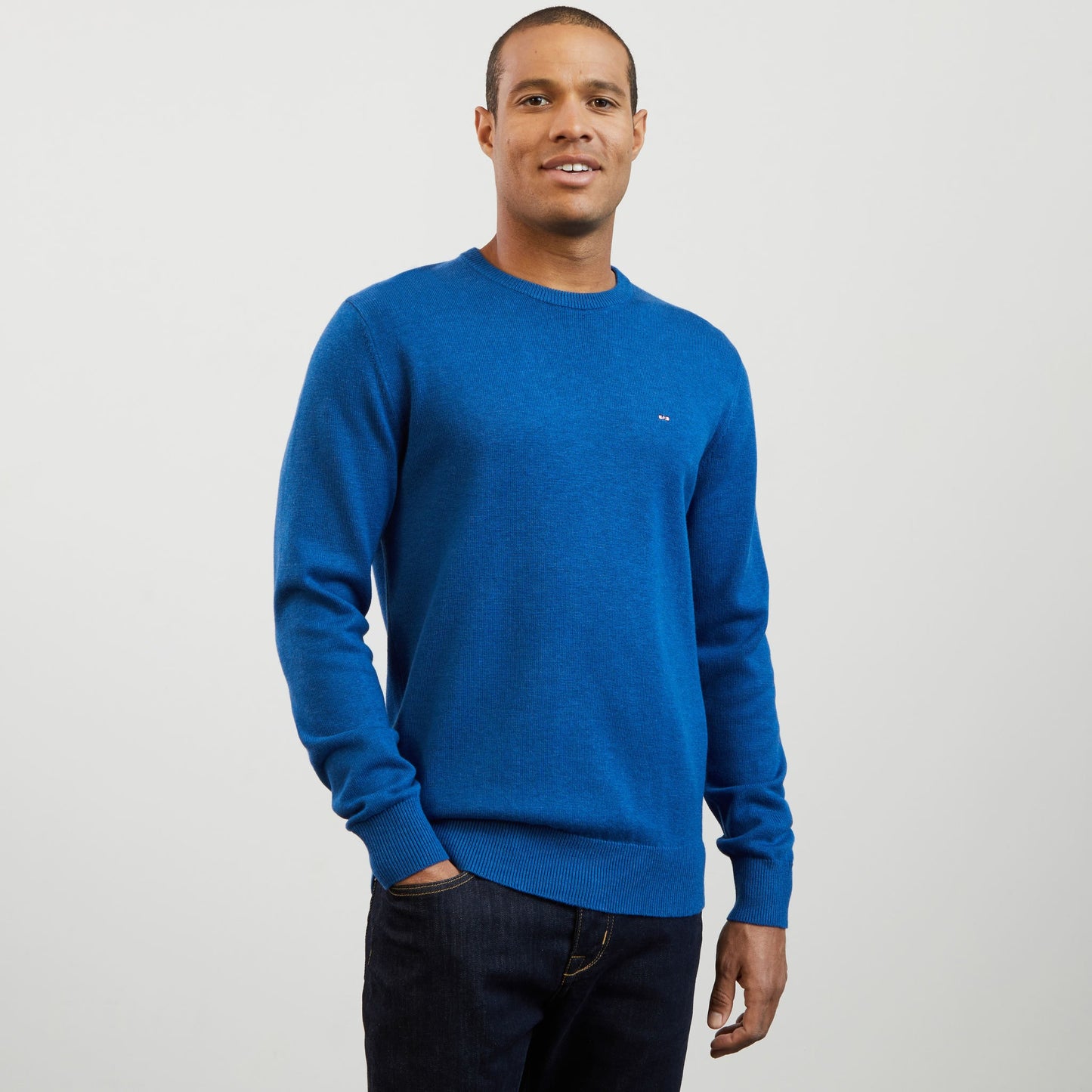 Blue wool mix jumper